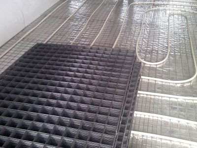 钢丝网片应用于地暖施工工程